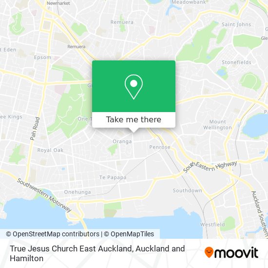 True Jesus Church East Auckland map