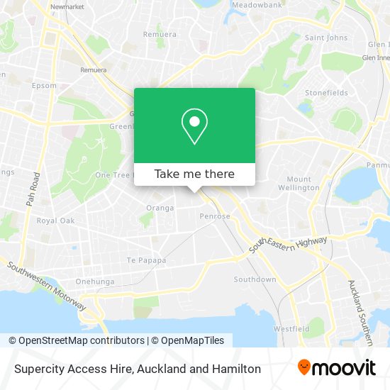 Supercity Access Hire map