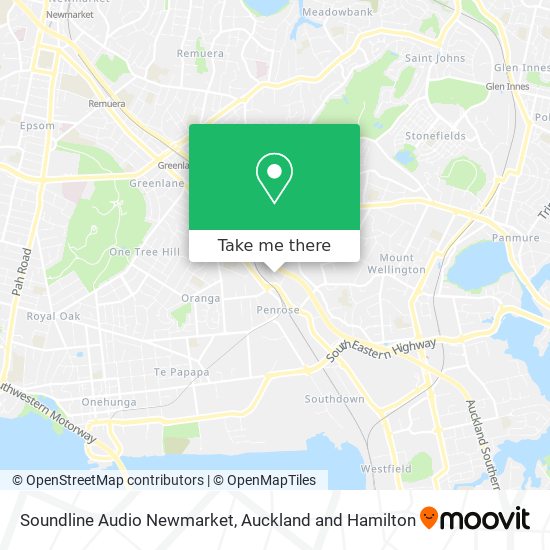 Soundline Audio Newmarket map