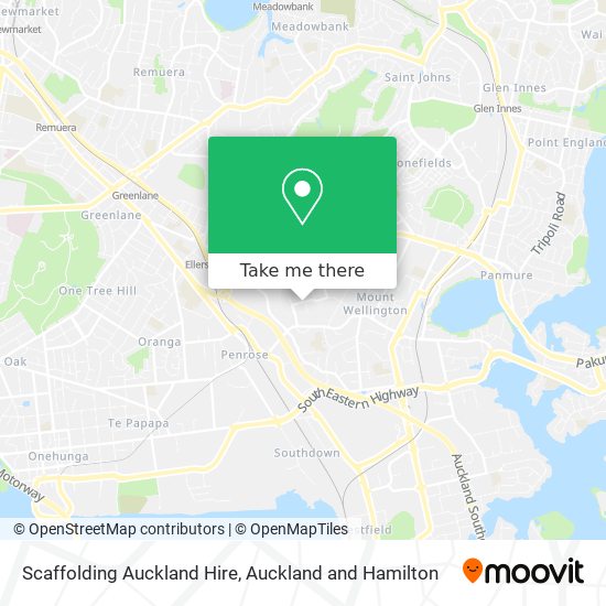 Scaffolding Auckland Hire map