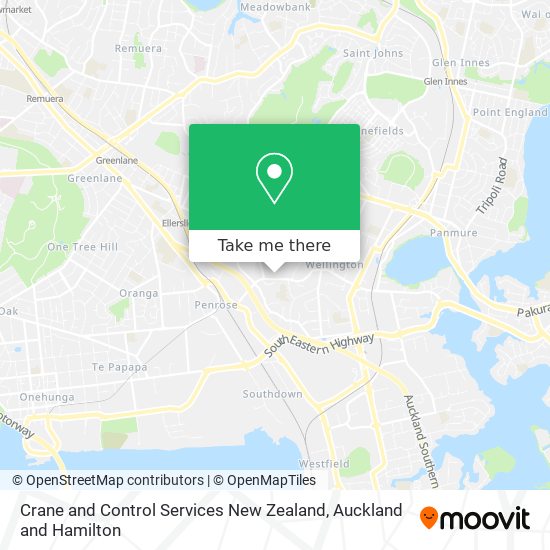 Crane and Control Services New Zealand map