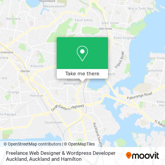 Freelance Web Designer & Wordpress Developer Auckland地图
