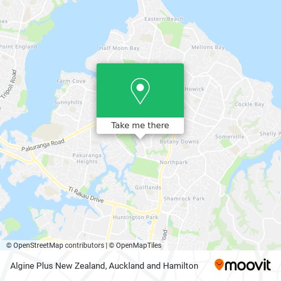 Algine Plus New Zealand地图