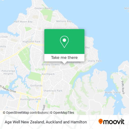 Age Well New Zealand map