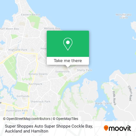 Super Shoppes Auto Super Shoppe Cockle Bay map