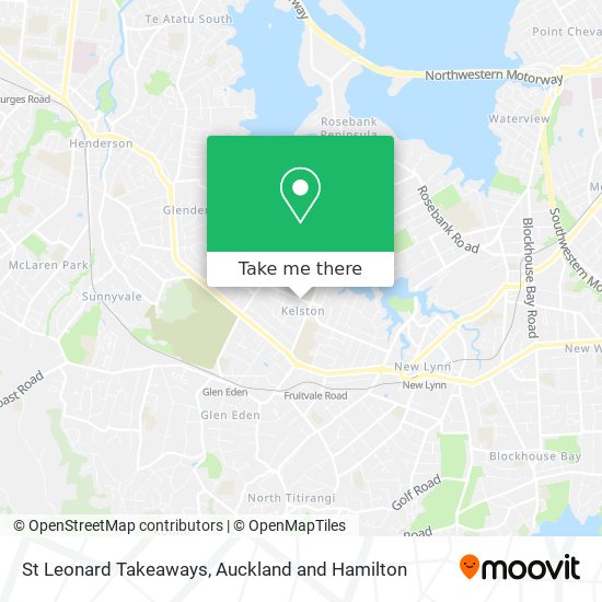 St Leonard Takeaways map