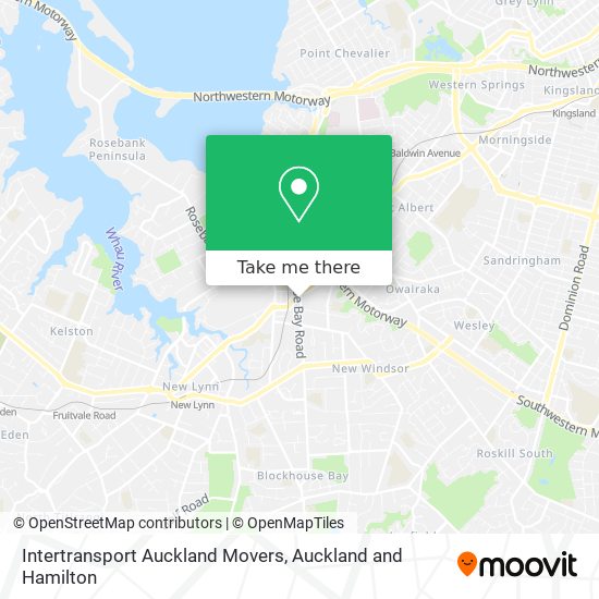 Intertransport Auckland Movers map
