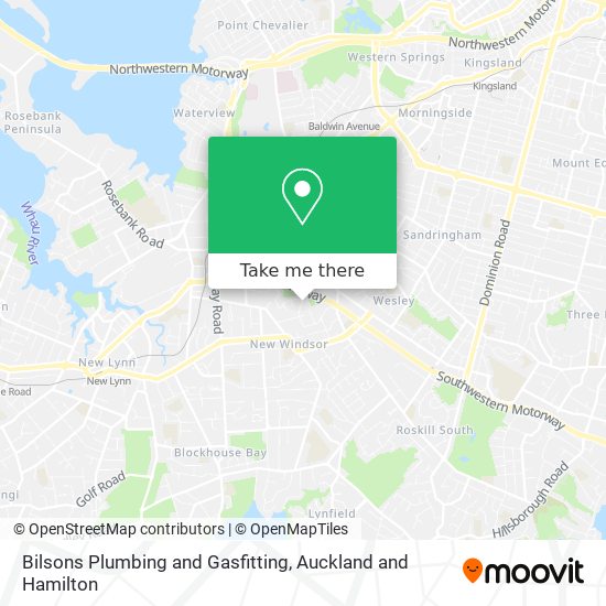 Bilsons Plumbing and Gasfitting map