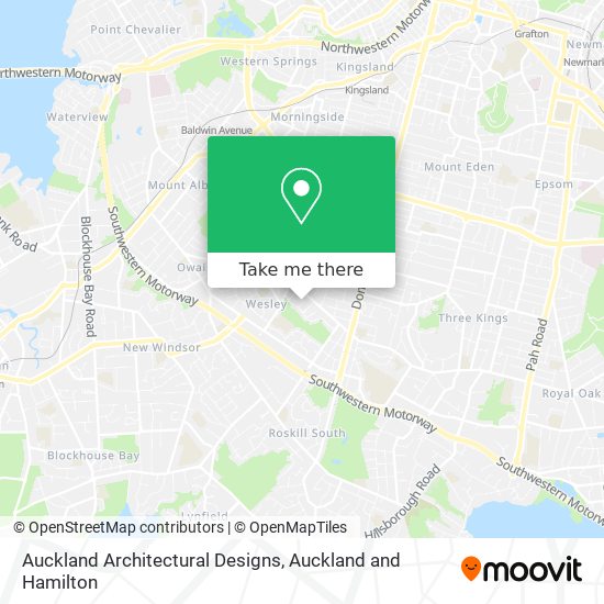 Auckland Architectural Designs map