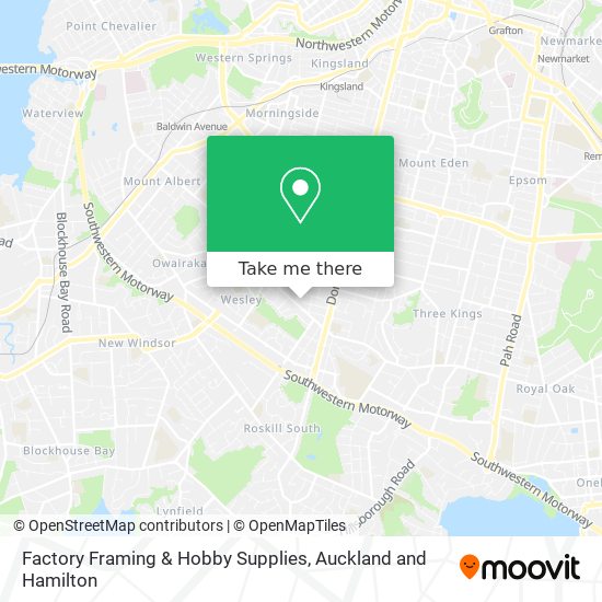 Factory Framing & Hobby Supplies map