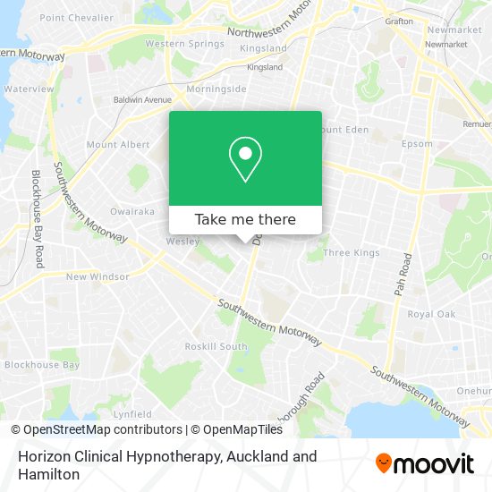 Horizon Clinical Hypnotherapy map