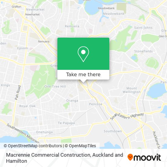 Macrennie Commercial Construction map