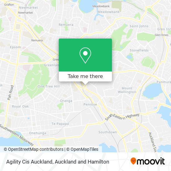 Agility Cis Auckland map