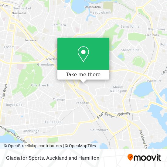 Gladiator Sports map