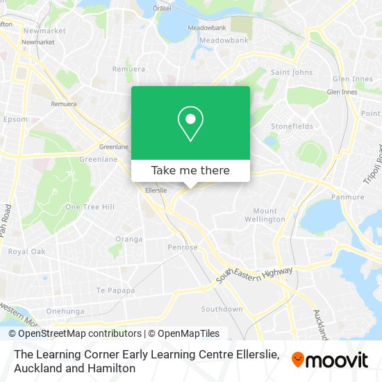 The Learning Corner Early Learning Centre Ellerslie map