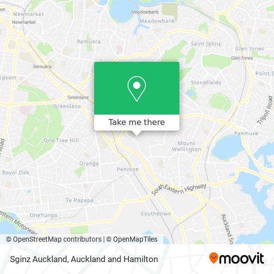 Sginz Auckland map