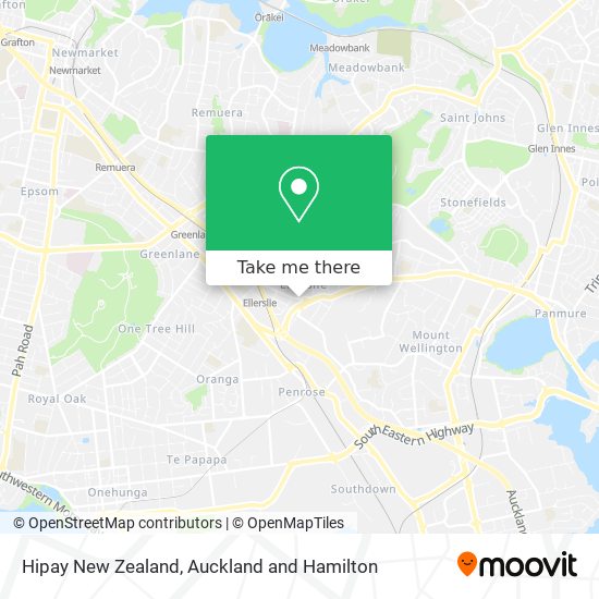 Hipay New Zealand map