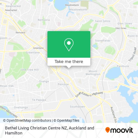 Bethel Living Christian Centre NZ map