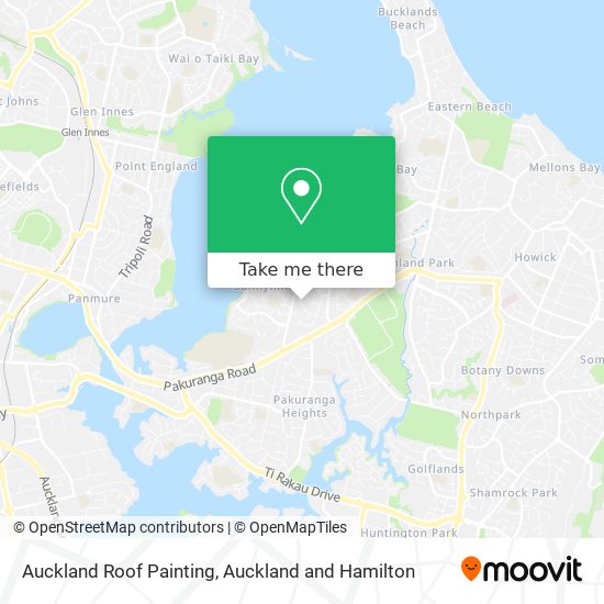 Auckland Roof Painting map