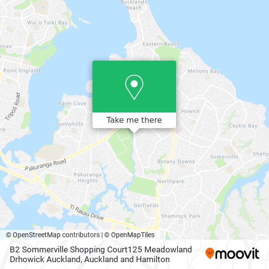 B2 Sommerville Shopping Court125 Meadowland Drhowick Auckland map