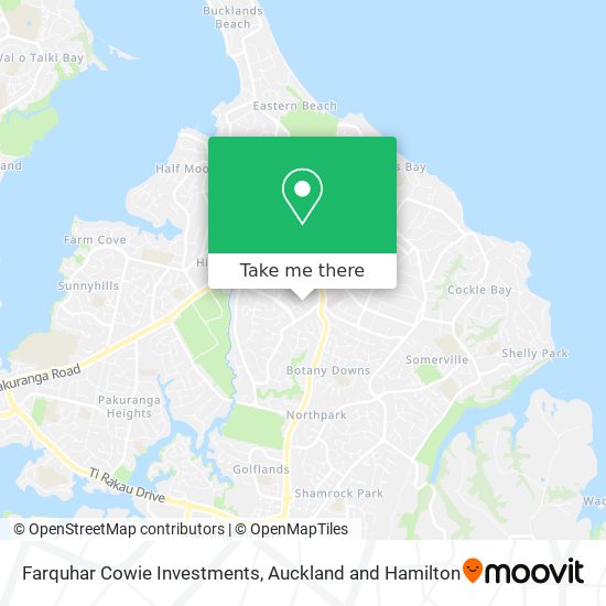 Farquhar Cowie Investments map