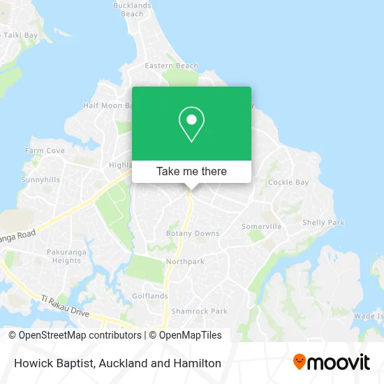 Howick Baptist map
