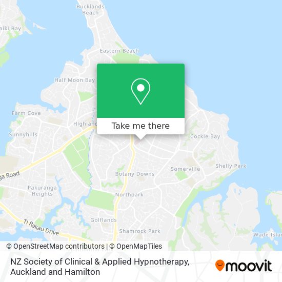 NZ Society of Clinical & Applied Hypnotherapy map