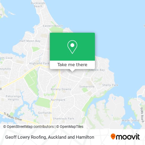 Geoff Lowry Roofing map