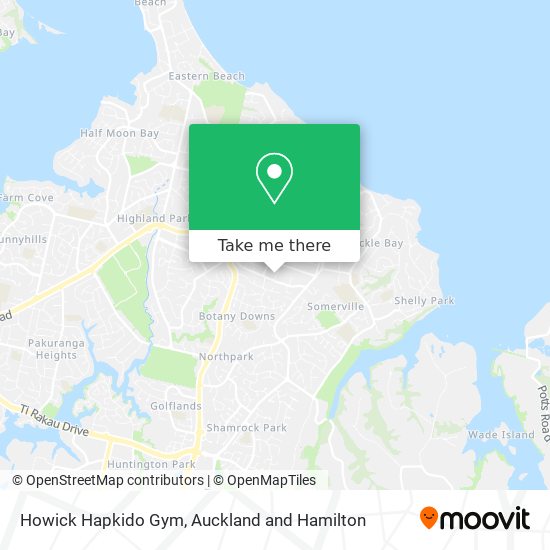 Howick Hapkido Gym map