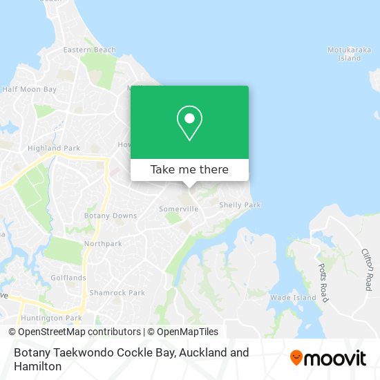 Botany Taekwondo Cockle Bay map