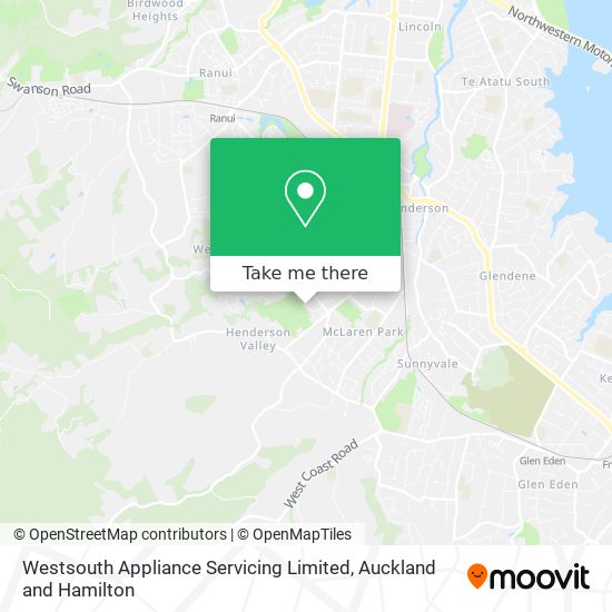 Westsouth Appliance Servicing Limited map