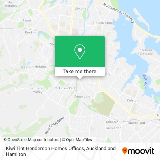 Kiwi Tint Henderson Homes Offices map