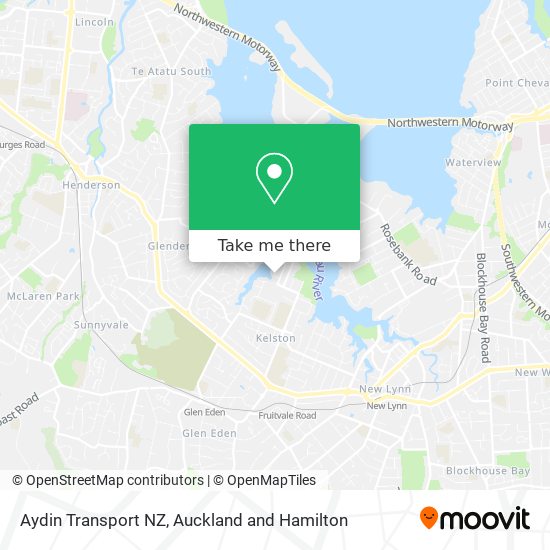 Aydin Transport NZ map