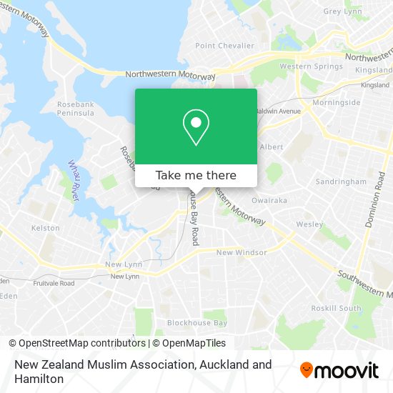 New Zealand Muslim Association map