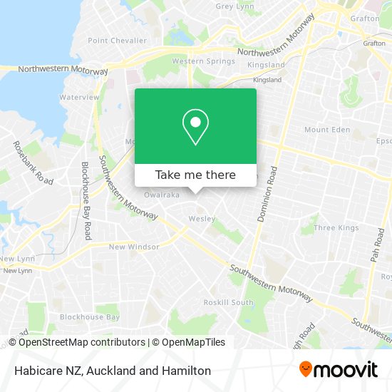 Habicare NZ map