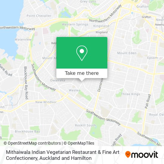 Mithaiwala Indian Vegetarian Restaurant & Fine Art Confectionery map