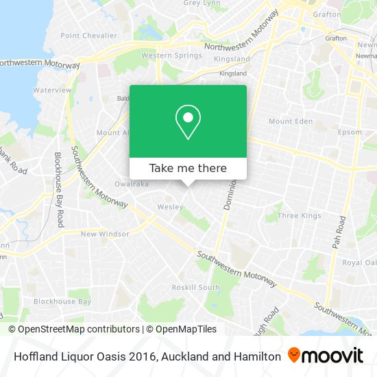 Hoffland Liquor Oasis 2016 map