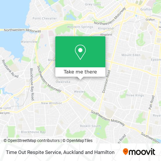 Time Out Respite Service map