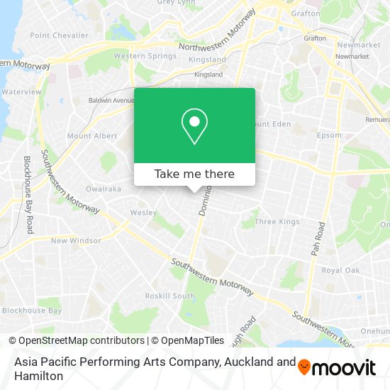 Asia Pacific Performing Arts Company map