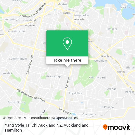 Yang Style Tai Chi Auckland NZ map