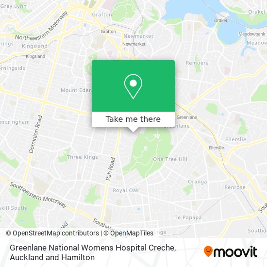 Greenlane National Womens Hospital Creche地图