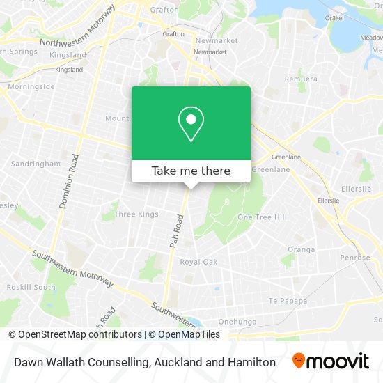 Dawn Wallath Counselling map