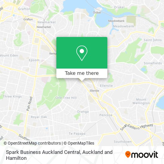 Spark Business Auckland Central map