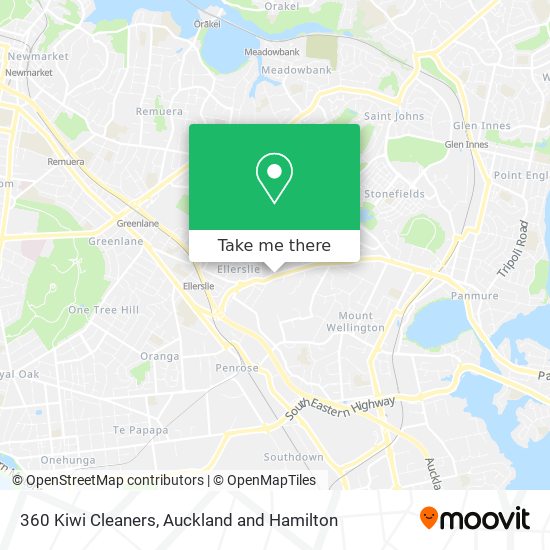 360 Kiwi Cleaners map