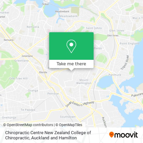 Chiropractic Centre New Zealand College of Chiropractic地图