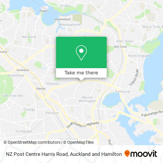 NZ Post Centre Harris Road地图
