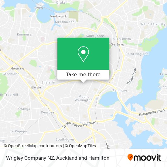 Wrigley Company NZ map