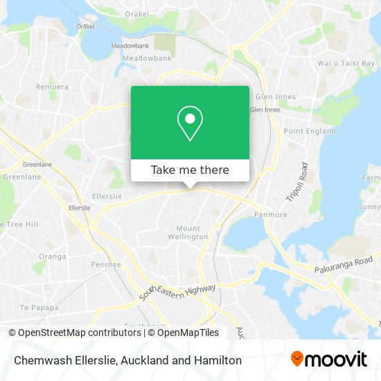 Chemwash Ellerslie map