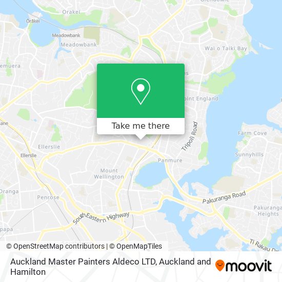 Auckland Master Painters Aldeco LTD map