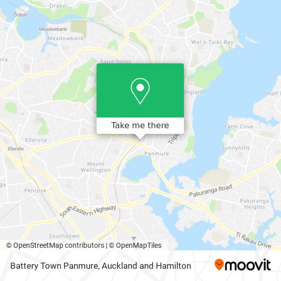 Battery Town Panmure map